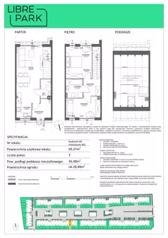 3 pokoje, mieszkanie 69,37 m², parter, oferta nr A6/M2, Libre Park - etap II, Kosakowo, ul. Pistacjowa 5