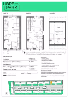 4 pokoje, mieszkanie 80,71 m², parter, oferta nr A17.M1, Libre Park - etap III, Kosakowo, ul. Pistacjowa