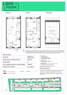 3 pokoje, mieszkanie 69,37 m², parter, oferta nr A17.M2, Libre Park - etap III, Kosakowo, ul. Pistacjowa