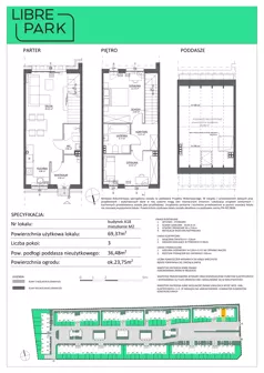 3 pokoje, mieszkanie 69,37 m², parter, oferta nr A18.M2, Libre Park - etap III, Kosakowo, ul. Pistacjowa