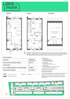 3 pokoje, mieszkanie 69,37 m², parter, oferta nr B17.M2, Libre Park - etap III, Kosakowo, ul. Pistacjowa