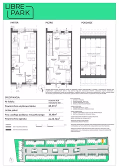 3 pokoje, mieszkanie 69,37 m², parter, oferta nr B18.M2, Libre Park - etap III, Kosakowo, ul. Pistacjowa