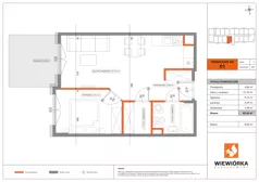 2 pokoje, mieszkanie 43,44 m², piętro 1, oferta nr A01, Poznańska 127, Ożarów Mazowiecki, ul. Poznańska 127B
