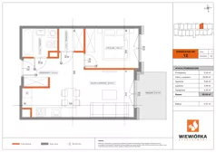 2 pokoje, mieszkanie 40,64 m², piętro 1, oferta nr A12, Poznańska 127, Ożarów Mazowiecki, ul. Poznańska 127B