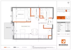 2 pokoje, mieszkanie 40,17 m², piętro 1, oferta nr A17, Poznańska 127, Ożarów Mazowiecki, ul. Poznańska 127B