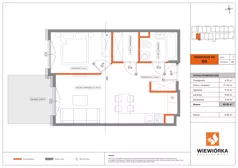 2 pokoje, mieszkanie 43,35 m², piętro 1, oferta nr A04, Poznańska 127, Ożarów Mazowiecki, ul. Poznańska 127B
