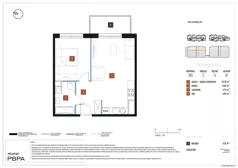 2 pokoje, mieszkanie 45,03 m², piętro 4, oferta nr B9/025, Nowa Praga, Warszawa, Praga Północ, Nowa Praga, ul. Rozwojowa