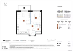 2 pokoje, mieszkanie 43,43 m², piętro 1, oferta nr B9/049, Nowa Praga, Warszawa, Praga Północ, Nowa Praga, ul. Rozwojowa