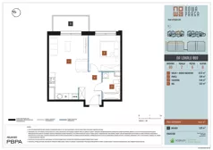 2 pokoje, mieszkanie 47,31 m², piętro 6, oferta nr B9/069, Nowa Praga, Warszawa, Praga Północ, Nowa Praga, ul. Rozwojowa