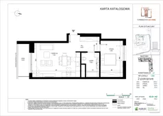 2 pokoje, mieszkanie 52,43 m², piętro 1, oferta nr C.082, Towarowa Square, Warszawa, Wola, Czyste, ul. Towarowa