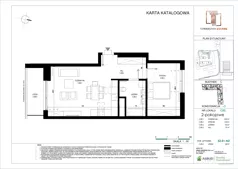 2 pokoje, mieszkanie 52,48 m², piętro 2, oferta nr C.085, Towarowa Square, Warszawa, Wola, Czyste, ul. Towarowa