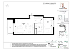 2 pokoje, mieszkanie 52,52 m², piętro 3, oferta nr C.088, Towarowa Square, Warszawa, Wola, Czyste, ul. Towarowa