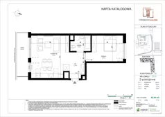 2 pokoje, mieszkanie 50,29 m², piętro 1, oferta nr C.111, Towarowa Square, Warszawa, Wola, Czyste, ul. Towarowa