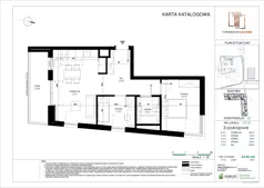 3 pokoje, mieszkanie 54,63 m², piętro 1, oferta nr C.113, Towarowa Square, Warszawa, Wola, Czyste, ul. Towarowa