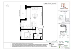 2 pokoje, mieszkanie 48,40 m², piętro 2, oferta nr C.116, Towarowa Square, Warszawa, Wola, Czyste, ul. Towarowa