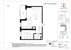 2 pokoje, mieszkanie 48,30 m², piętro 5, oferta nr C.128, Towarowa Square, Warszawa, Wola, Czyste, ul. Towarowa