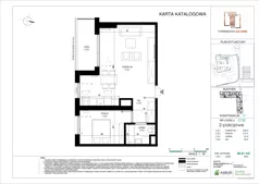 2 pokoje, mieszkanie 48,25 m², piętro 6, oferta nr C.132, Towarowa Square, Warszawa, Wola, Czyste, ul. Towarowa