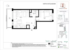 2 pokoje, mieszkanie 50,06 m², piętro 7, oferta nr C.135, Towarowa Square, Warszawa, Wola, Czyste, ul. Towarowa