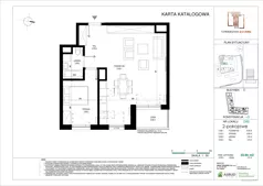 2 pokoje, mieszkanie 55,55 m², piętro 2, oferta nr D.050, Towarowa Square, Warszawa, Wola, Czyste, ul. Towarowa