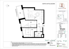 3 pokoje, mieszkanie 50,04 m², piętro 4, oferta nr D.060, Towarowa Square, Warszawa, Wola, Czyste, ul. Towarowa