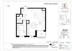 2 pokoje, mieszkanie 55,48 m², piętro 8, oferta nr D.073, Towarowa Square, Warszawa, Wola, Czyste, ul. Towarowa