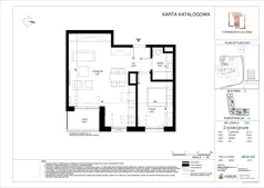 2 pokoje, mieszkanie 48,52 m², piętro 1, oferta nr D.087, Towarowa Square, Warszawa, Wola, Czyste, ul. Towarowa