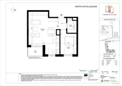 2 pokoje, mieszkanie 48,56 m², piętro 3, oferta nr D.099, Towarowa Square, Warszawa, Wola, Czyste, ul. Towarowa