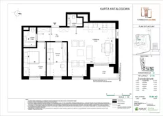 3 pokoje, mieszkanie 70,93 m², piętro 5, oferta nr D.109, Towarowa Square, Warszawa, Wola, Czyste, ul. Towarowa