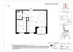 2 pokoje, mieszkanie 46,08 m², piętro 6, oferta nr D.116, Towarowa Square, Warszawa, Wola, Czyste, ul. Towarowa