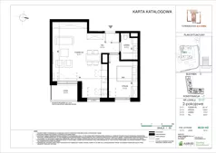 2 pokoje, mieszkanie 48,22 m², piętro 6, oferta nr D.117, Towarowa Square, Warszawa, Wola, Czyste, ul. Towarowa