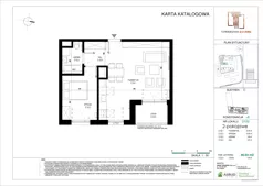 2 pokoje, mieszkanie 45,69 m², piętro 7, oferta nr D.122, Towarowa Square, Warszawa, Wola, Czyste, ul. Towarowa