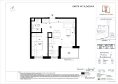 2 pokoje, mieszkanie 44,07 m², parter, oferta nr E.002, Towarowa Square, Warszawa, Wola, Czyste, ul. Towarowa