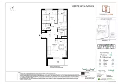 3 pokoje, mieszkanie 71,25 m², piętro 2, oferta nr E.033, Towarowa Square, Warszawa, Wola, Czyste, ul. Towarowa