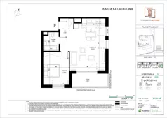 2 pokoje, mieszkanie 50,89 m², piętro 2, oferta nr E.055, Towarowa Square, Warszawa, Wola, Czyste, ul. Towarowa