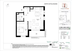 2 pokoje, mieszkanie 50,93 m², piętro 4, oferta nr E.063, Towarowa Square, Warszawa, Wola, Czyste, ul. Towarowa