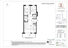 3 pokoje, mieszkanie 66,41 m², piętro 4, oferta nr E.065, Towarowa Square, Warszawa, Wola, Czyste, ul. Towarowa
