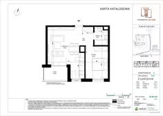 2 pokoje, mieszkanie 43,61 m², piętro 5, oferta nr E.068, Towarowa Square, Warszawa, Wola, Czyste, ul. Towarowa