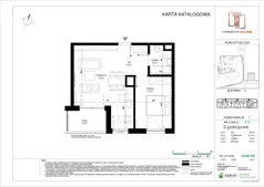 2 pokoje, mieszkanie 43,67 m², piętro 6, oferta nr E.072, Towarowa Square, Warszawa, Wola, Czyste, ul. Towarowa