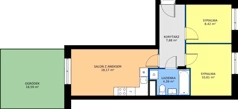3 pokoje, mieszkanie 49,27 m², parter, oferta nr 46, Osiedle Nad Zalewem, Lublin, Wrotków, ul. Henryka Wolińskiego 6