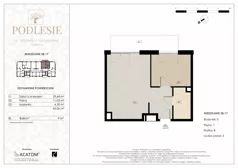 2 pokoje, apartament 45,06 m², piętro 1, oferta nr 5B.17, Podlesie, Gliwice, Szobiszowice, ul. Tarnogórska 86