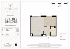 2 pokoje, apartament 45,06 m², piętro 2, oferta nr 5B.20, Podlesie, Gliwice, Szobiszowice, ul. Tarnogórska 86