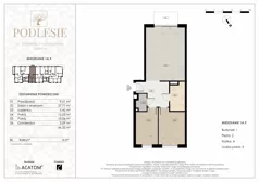 3 pokoje, mieszkanie 66,32 m², piętro 2, oferta nr 1A.9, Podlesie, Gliwice, Szobiszowice, ul. Tarnogórska 86