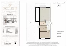 3 pokoje, mieszkanie 58,95 m², parter, oferta nr 4A.1, Podlesie, Gliwice, Szobiszowice, ul. Tarnogórska 86