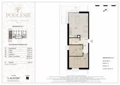 3 pokoje, mieszkanie 62,73 m², parter, oferta nr 6A.1, Podlesie, Gliwice, Szobiszowice, ul. Tarnogórska 86