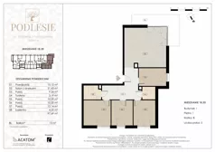 5 pokoi, apartament 97,69 m², piętro 1, oferta nr 1B.20, Podlesie, Gliwice, Szobiszowice, ul. Tarnogórska 86