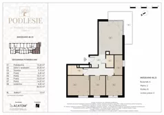5 pokoi, mieszkanie 86,93 m², piętro 2, oferta nr 4B.23, Podlesie, Gliwice, Szobiszowice, ul. Tarnogórska 86