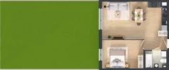 2 pokoje, mieszkanie 50,56 m², parter, oferta nr A1.10.M04, Wawer GO 2.0, Warszawa, Wawer, Falenica, ul. Przylaszczkowa 17