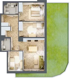 4 pokoje, mieszkanie 71,94 m², parter, oferta nr A2.10.M01, Wawer GO 2.0, Warszawa, Wawer, Falenica, ul. Przylaszczkowa 17