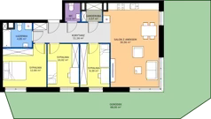 4 pokoje, apartament 83,50 m², parter, oferta nr 3.5, Podlesie, Gliwice, Szobiszowice, ul. Tarnogórska 86