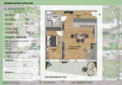 2 pokoje, mieszkanie 58,02 m², parter, oferta nr 1/M62, Osiedle Wieniawskiego - etap V, Rzeszów, Słocina, ul. Wieniawskiego